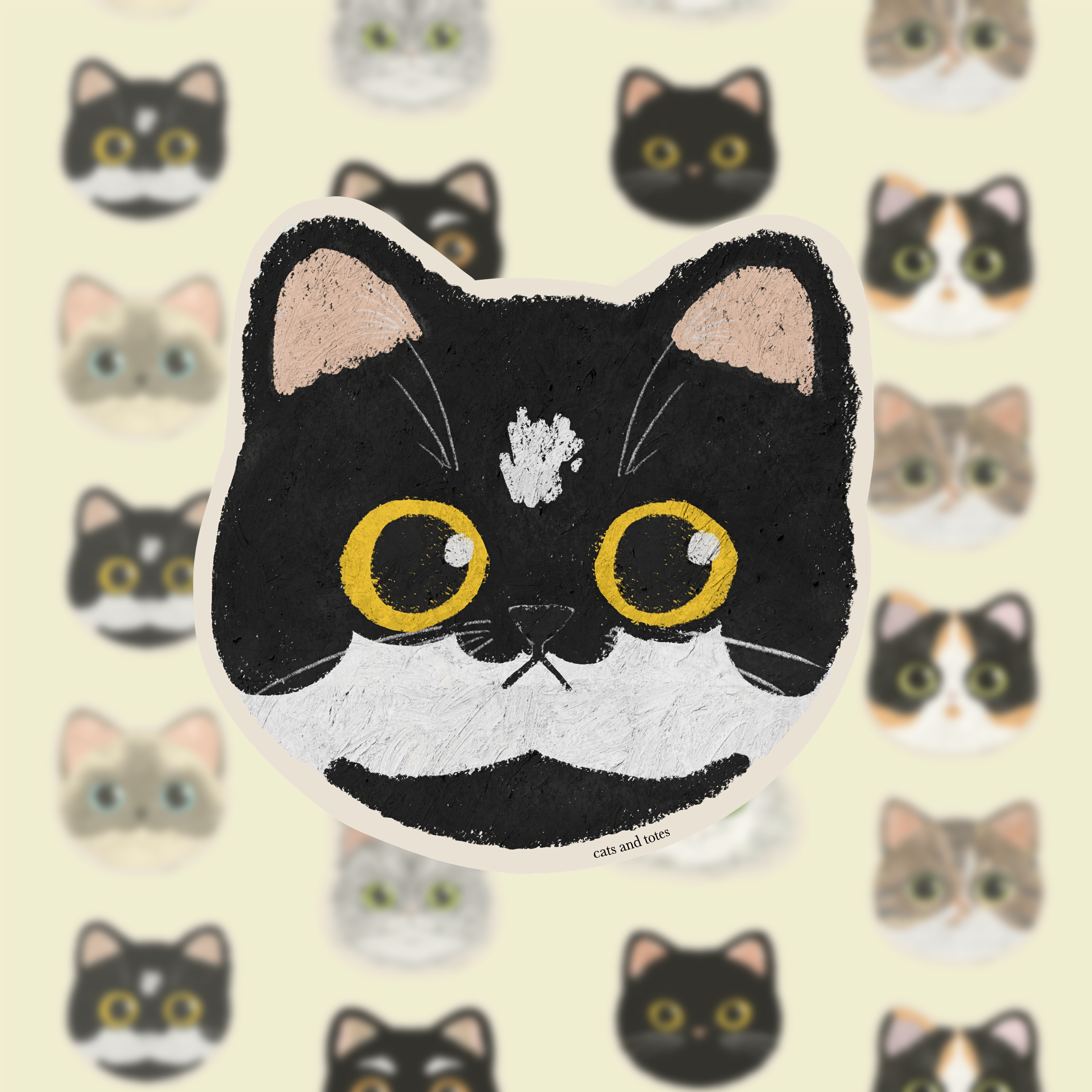 Tuxedo_Cat_Sticker__Waterproof__Laminated