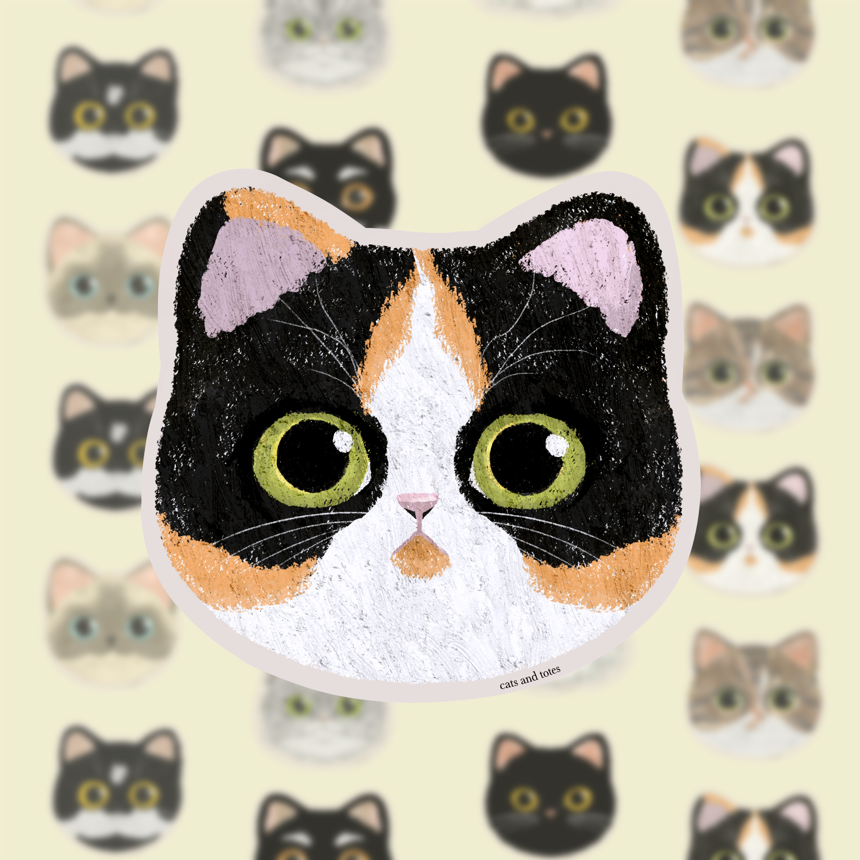 Calico_Cat_Sticker__Waterproof__Laminated
