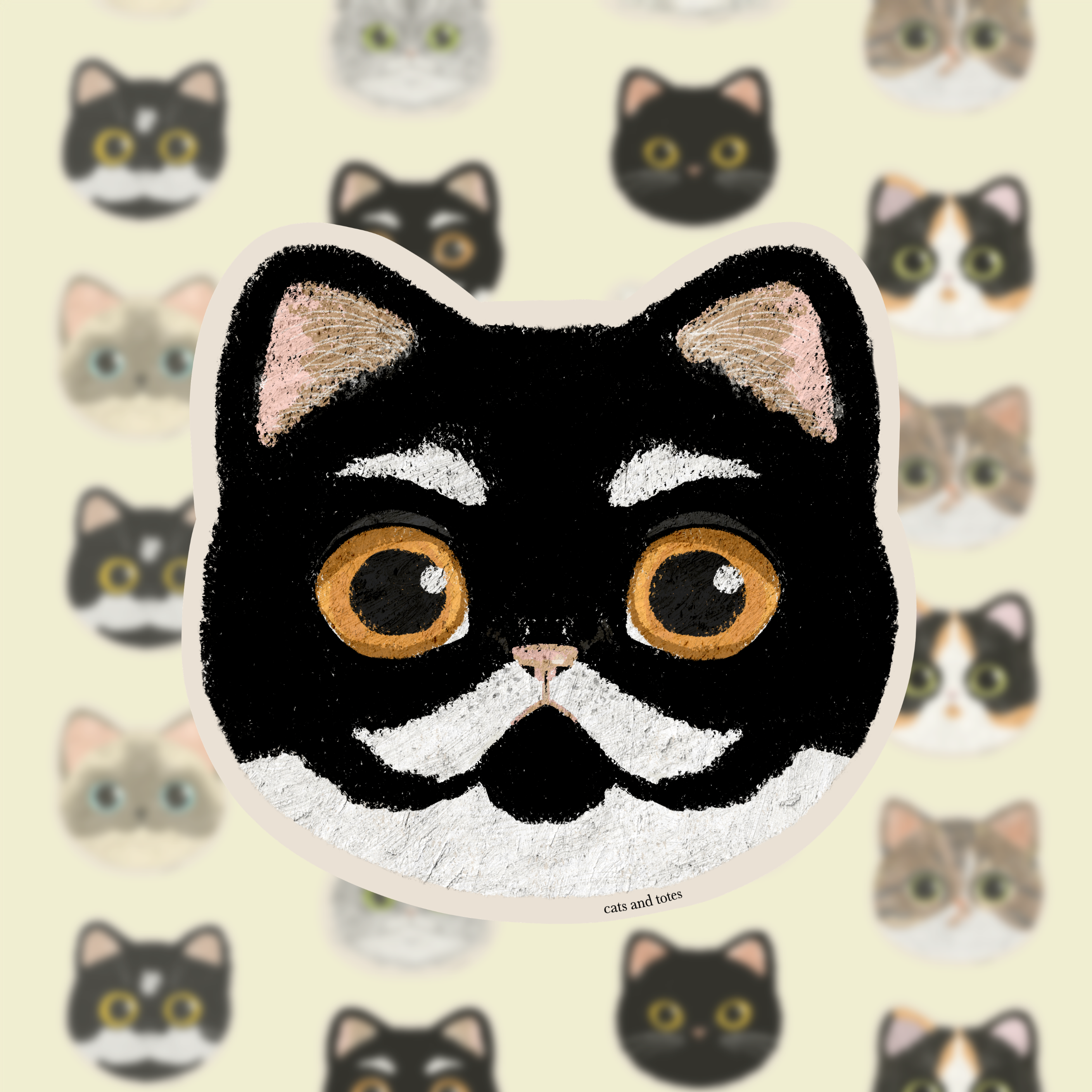 Tuxedo_Cat_Sticker__Waterproof__Laminated