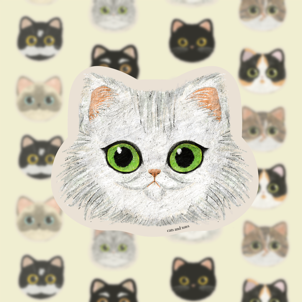 Persian_Cat_Cat_Sticker__Waterproof__Laminated