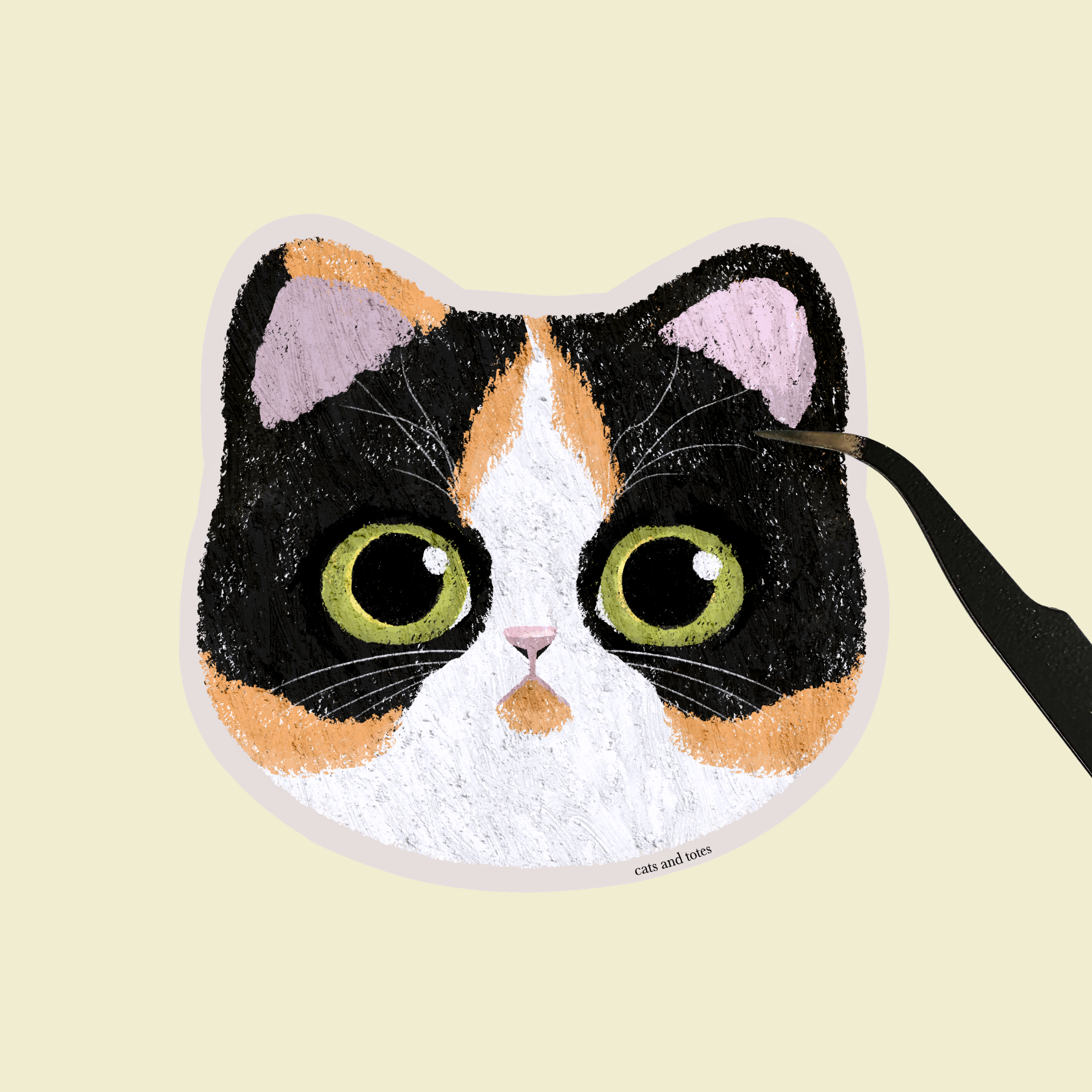 Calico_Cat_Sticker__Waterproof__Laminated
