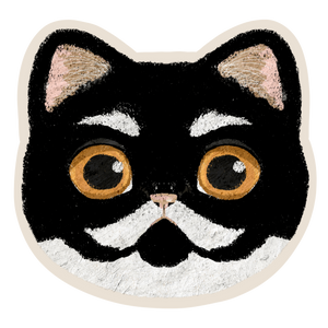 Tuxedo Cat Sticker | Waterproof & Laminated (B)