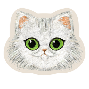 Persian Cat Cat Sticker | Waterproof & Laminated