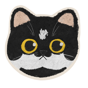 Tuxedo Cat Sticker | Waterproof & Laminated (A)
