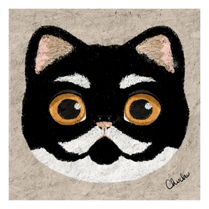 Tuxedo Cat - Alfred - Art Print